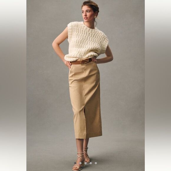 Anthropologie Slim Column Maxi Skirt - Picture 2 of 13